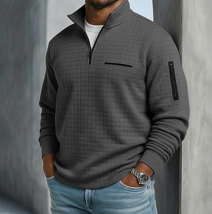 Edward | Casual Long Sleeve Waffle Sweater