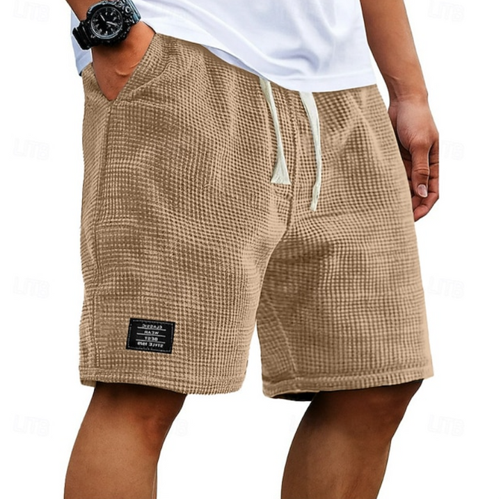 Oliver | Casual Waffle Summer Shorts