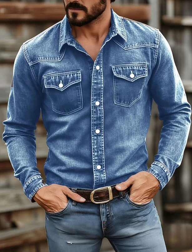 Grayson | Classic Button Up Long Sleeve Shirt