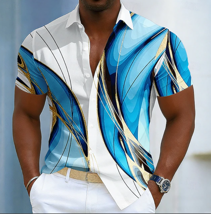 Christian | Stylish Linear Style Collar Shirt