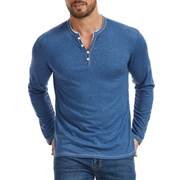 Marcello Henley Long Sleeve Shirt