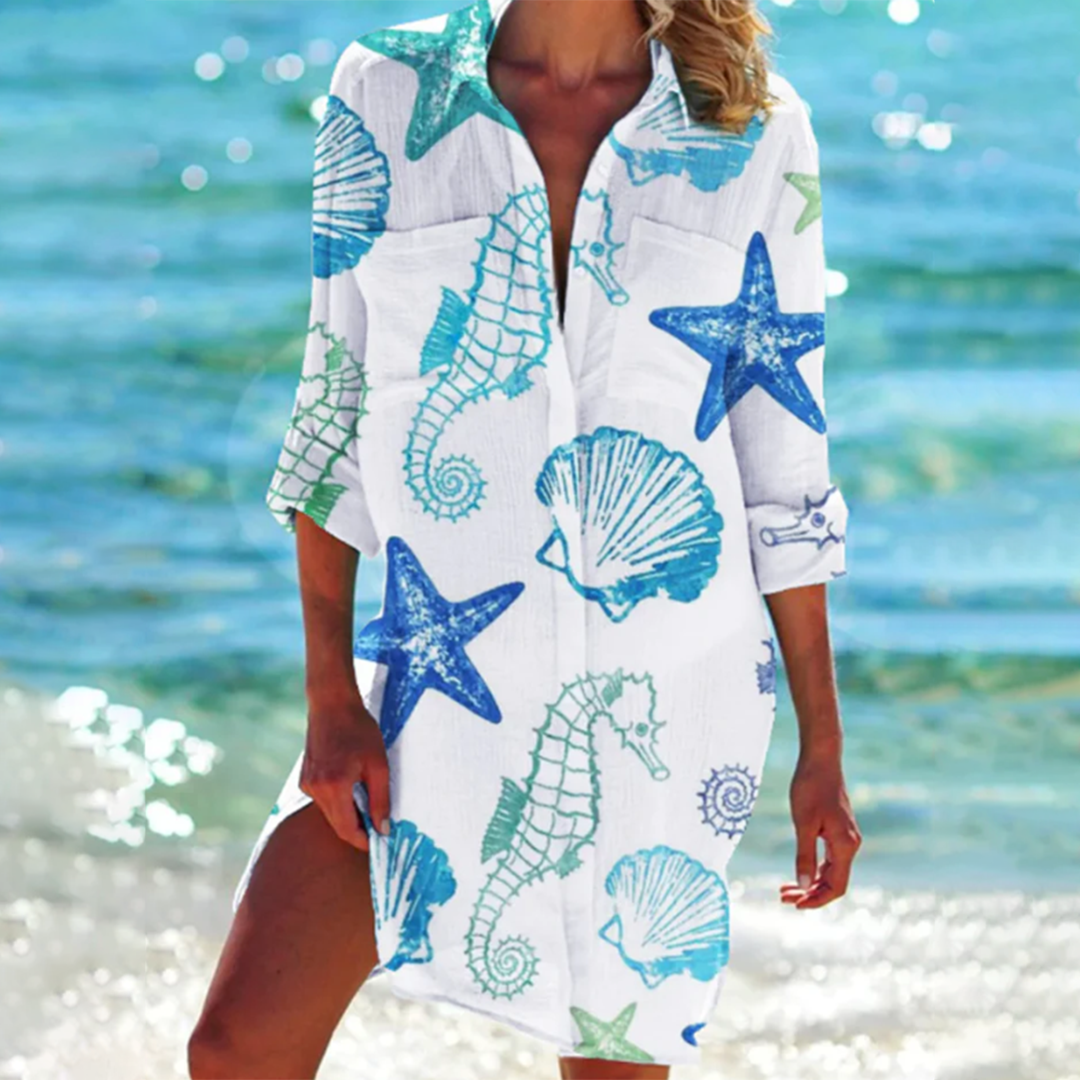 Valerie | Vibrant Tie-Dye Shirt Dress