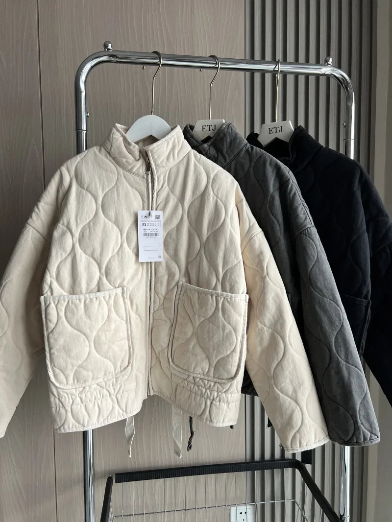 Vintage Quilted Jacket | Women's Outerwear Winter Coat