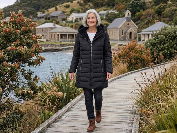 The Hadley | Quilted A-Line Winter Coat