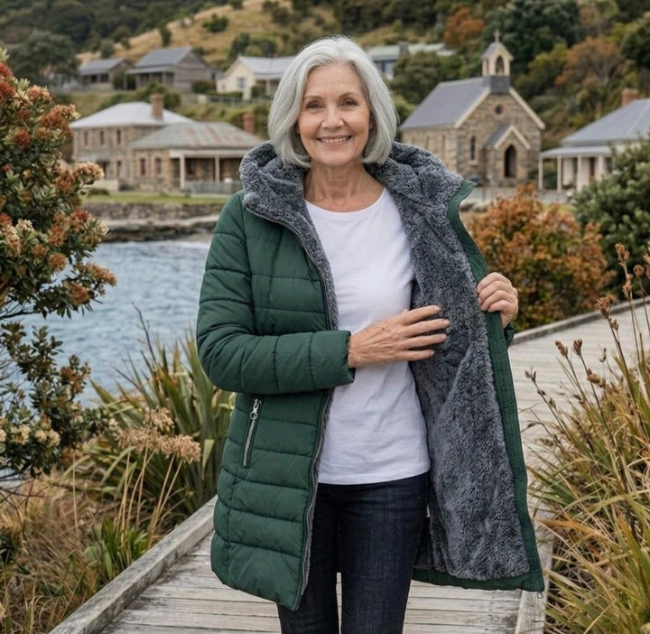 The Hadley | Quilted A-Line Winter Coat