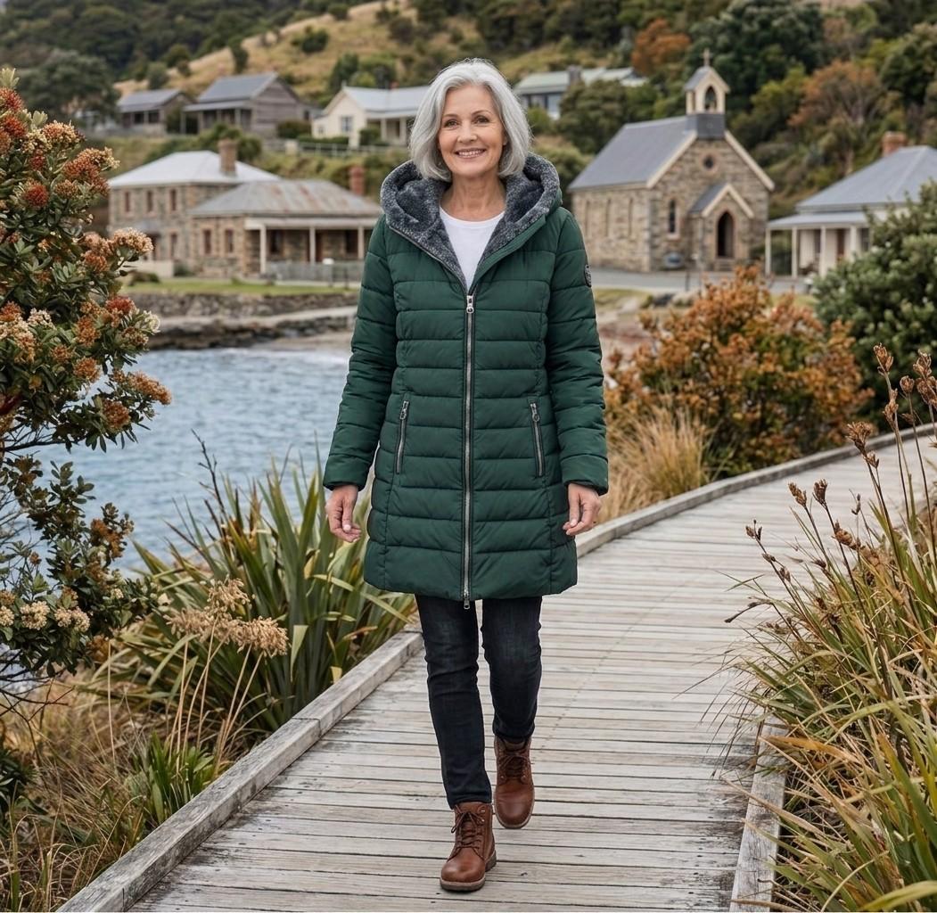The Hadley | Quilted A-Line Winter Coat