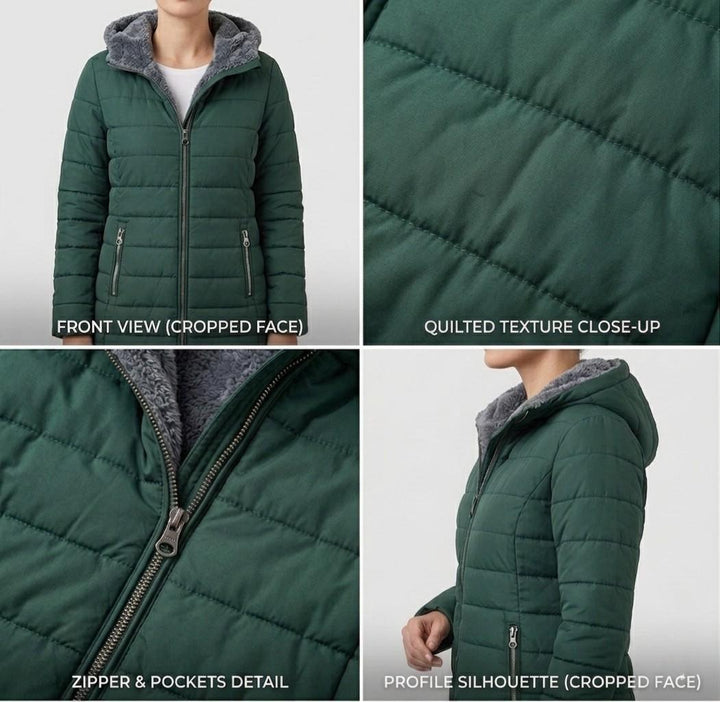 The Hadley | Quilted A-Line Winter Coat