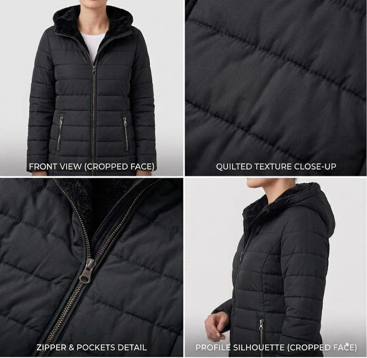 The Hadley | Quilted A-Line Winter Coat