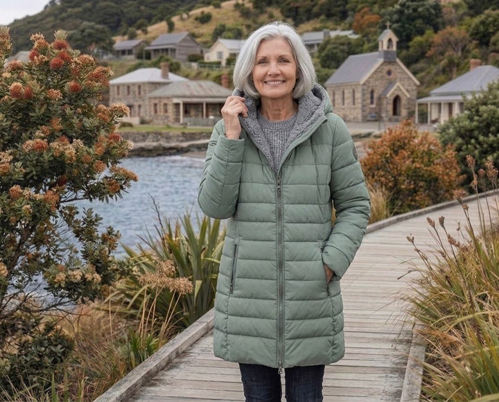 The Hadley | Quilted A-Line Winter Coat