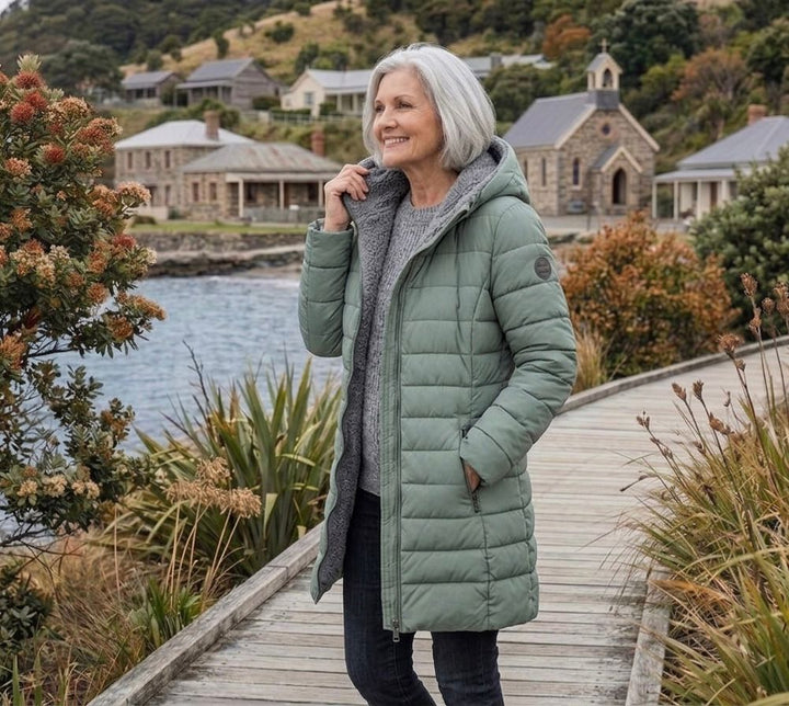 The Hadley | Quilted A-Line Winter Coat