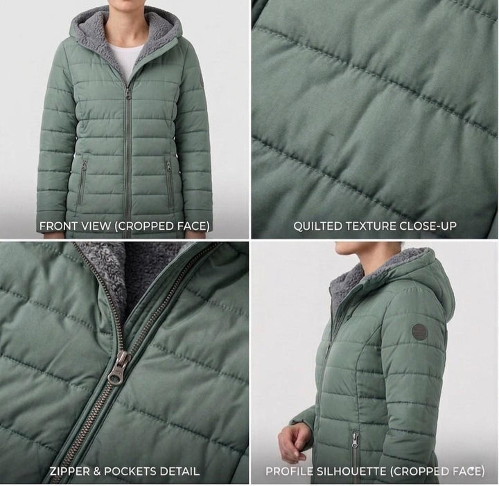 The Hadley | Quilted A-Line Winter Coat