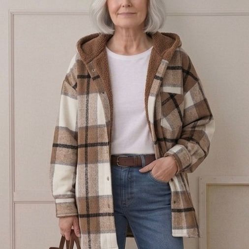 Rozelle | Hooded Flannel Shacket