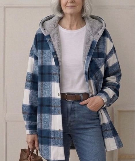 Rozelle | Hooded Flannel Shacket