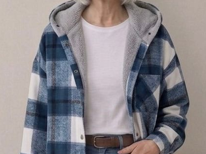 Rozelle | Hooded Flannel Shacket