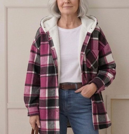 Rozelle | Hooded Flannel Shacket