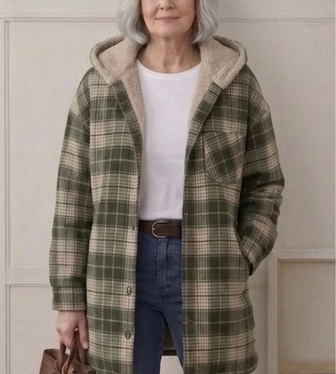 Rozelle | Hooded Flannel Shacket