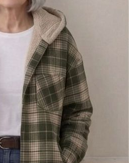 Rozelle | Hooded Flannel Shacket