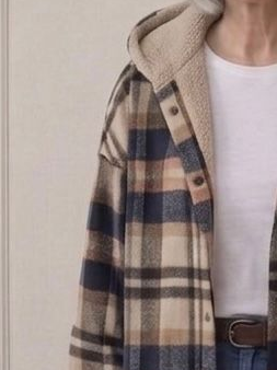Rozelle | Hooded Flannel Shacket