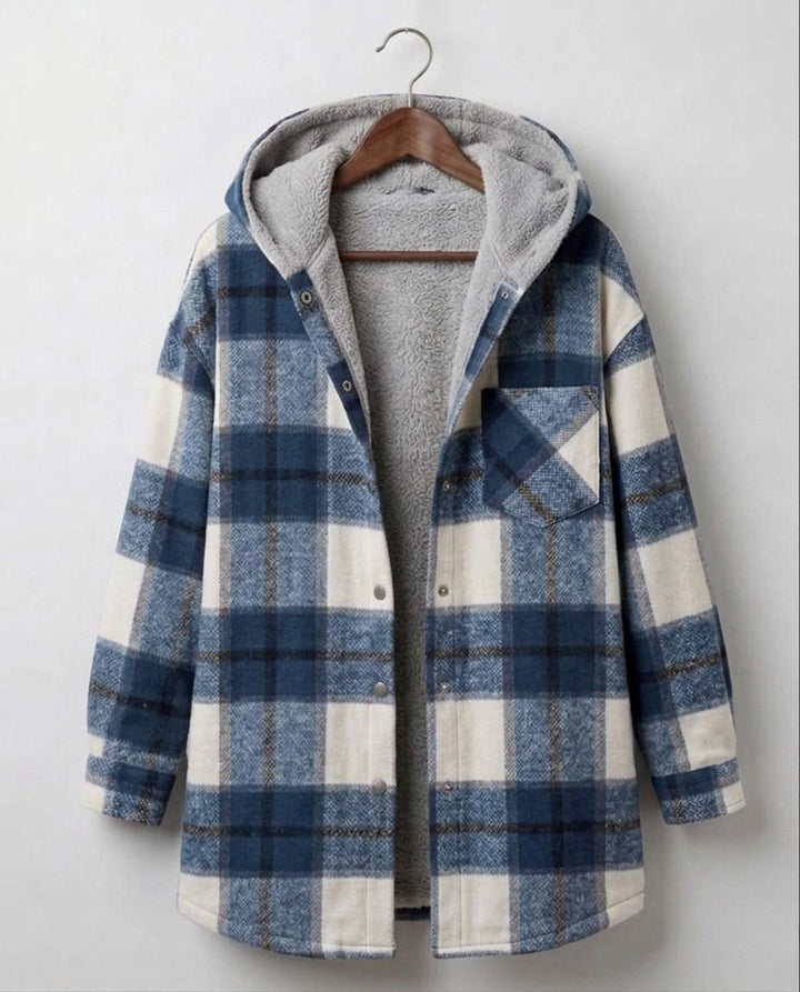 Rozelle | Hooded Flannel Shacket