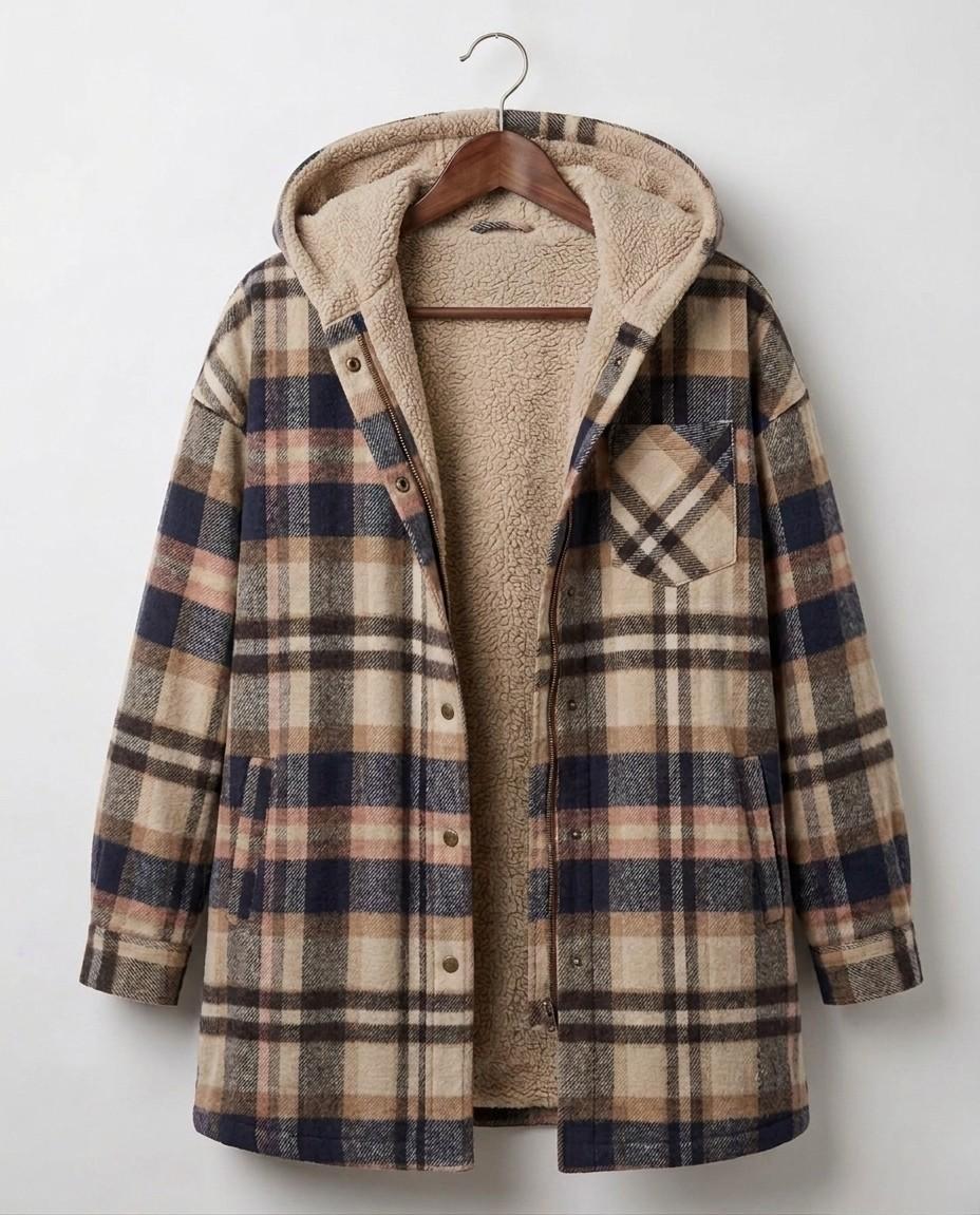 Rozelle | Hooded Flannel Shacket