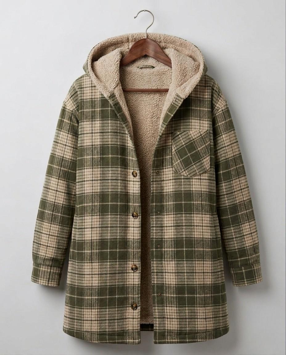 Rozelle | Hooded Flannel Shacket