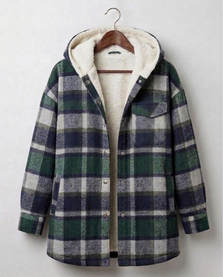 Rozelle | Hooded Flannel Shacket