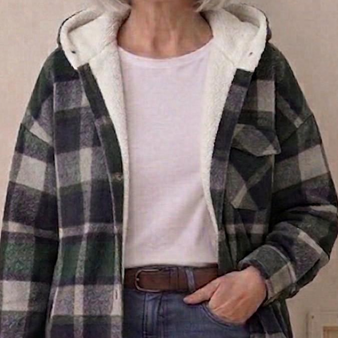 Rozelle | Hooded Flannel Shacket