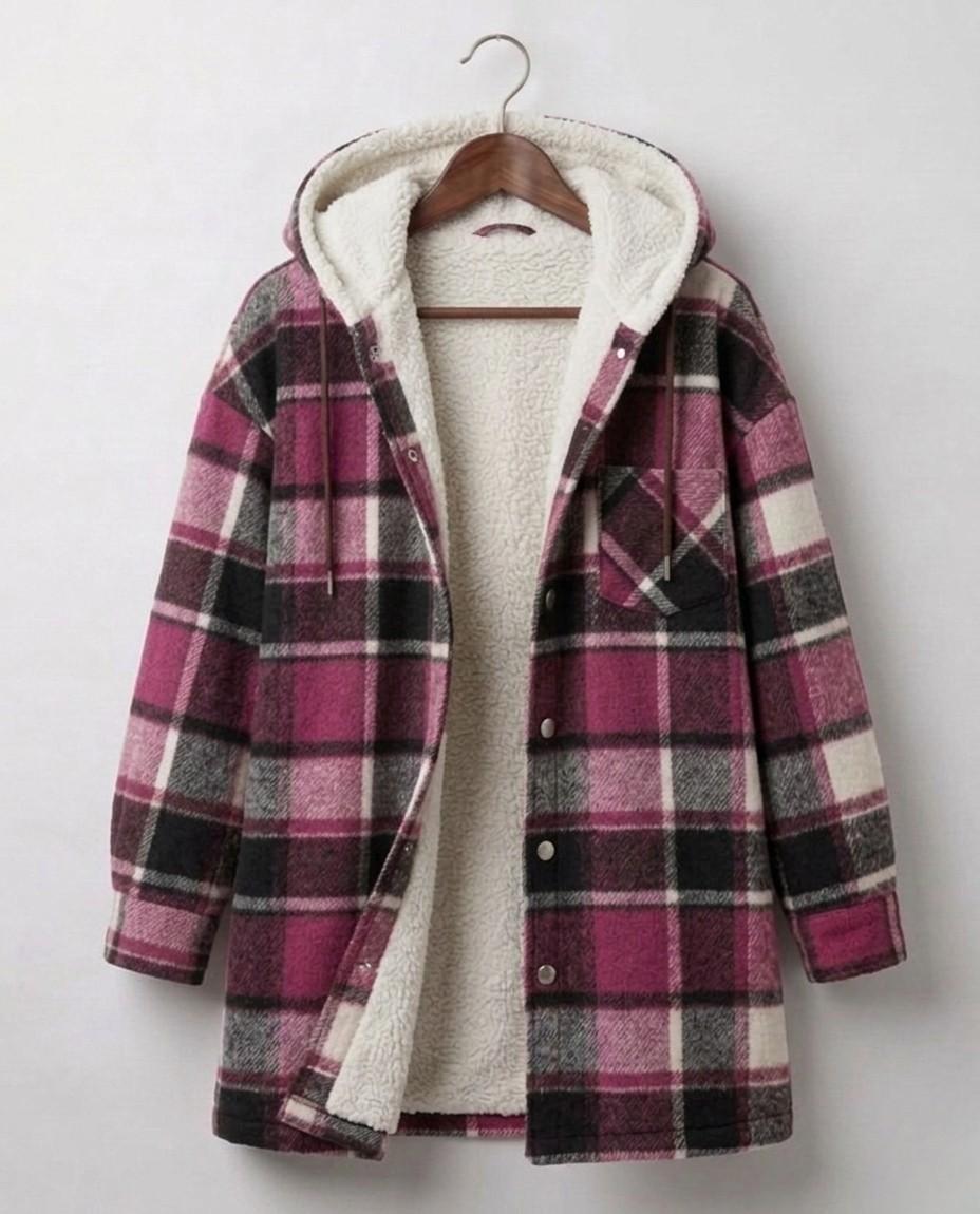 Rozelle | Hooded Flannel Shacket
