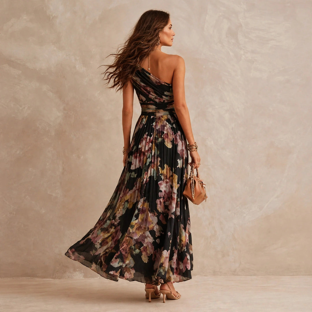 Sonya | One-Shoulder Floral Maxi Dress