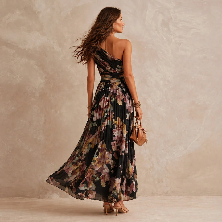 Sonya | One-Shoulder Floral Maxi Dress