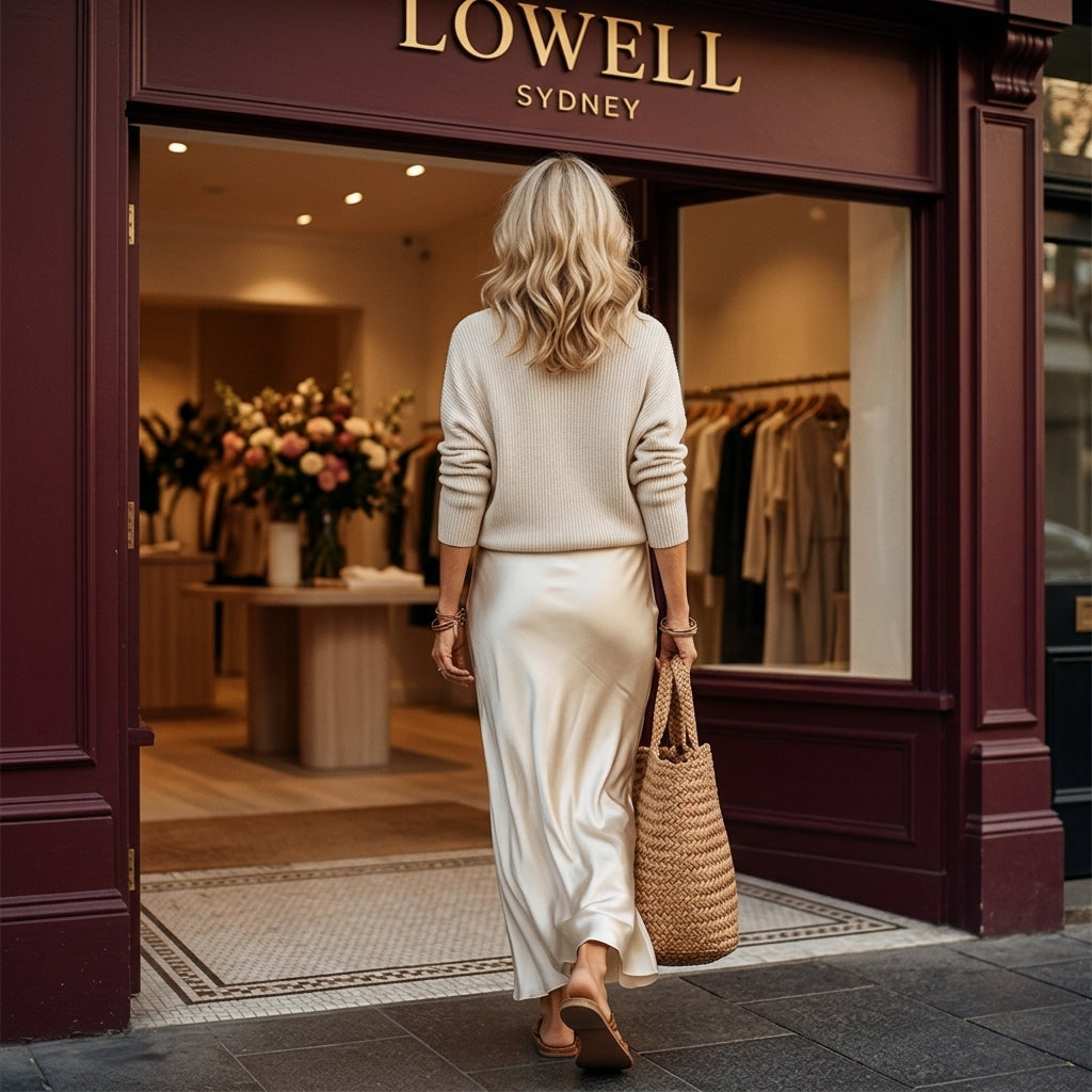 Isolde Knit & Satin Ensemble