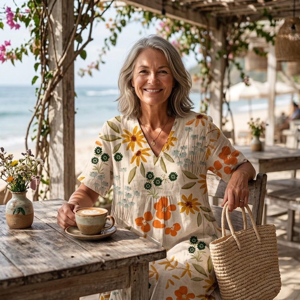 Verity | Floral Midi Dress