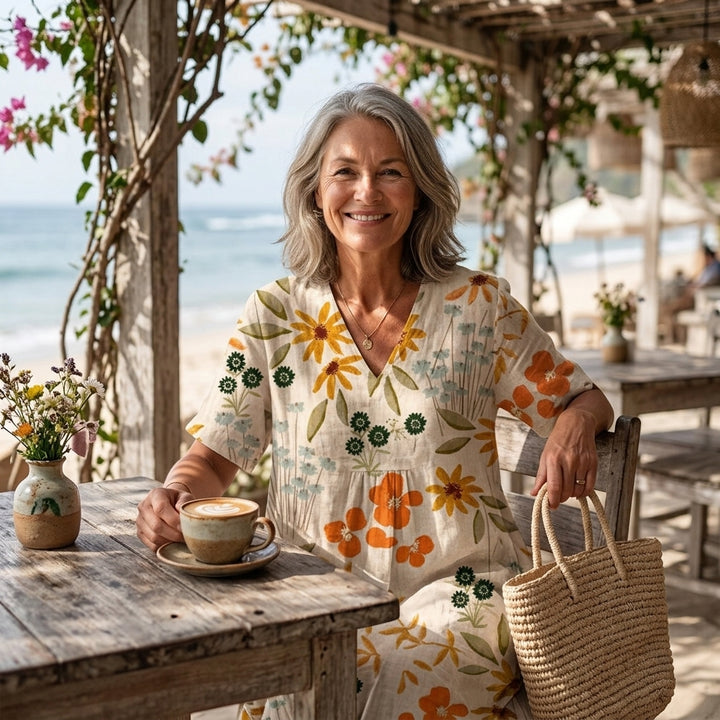 Verity | Floral Midi Dress