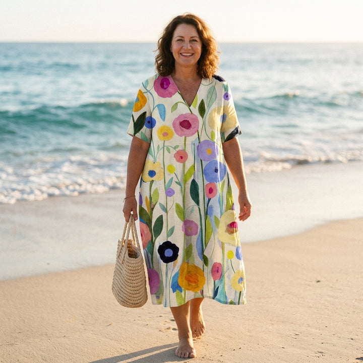 Verity | Floral Midi Dress