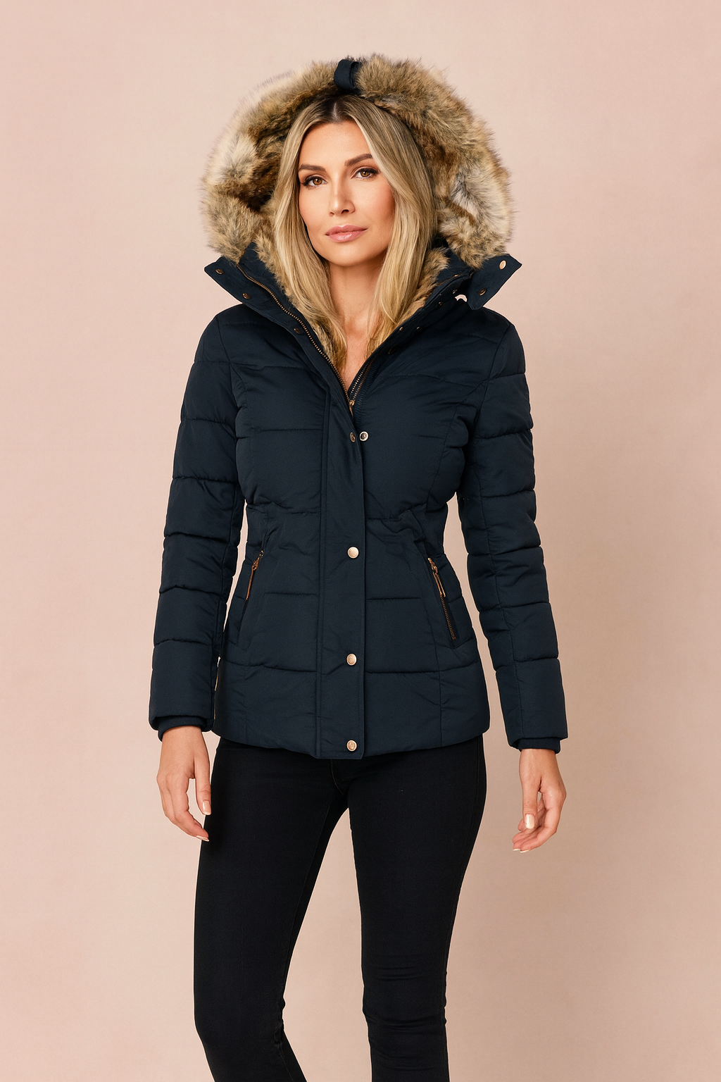 Lauren | Fitted Hooded Puffer Jacket with a Polished Winter Silhouette