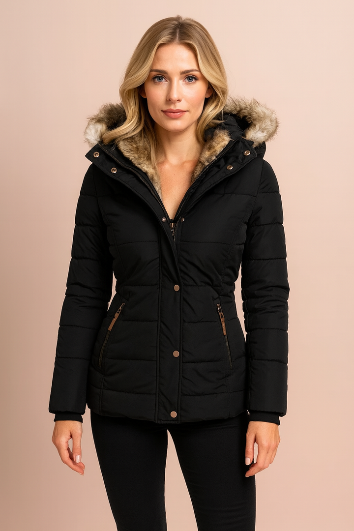 Lauren | Fitted Hooded Puffer Jacket with a Polished Winter Silhouette