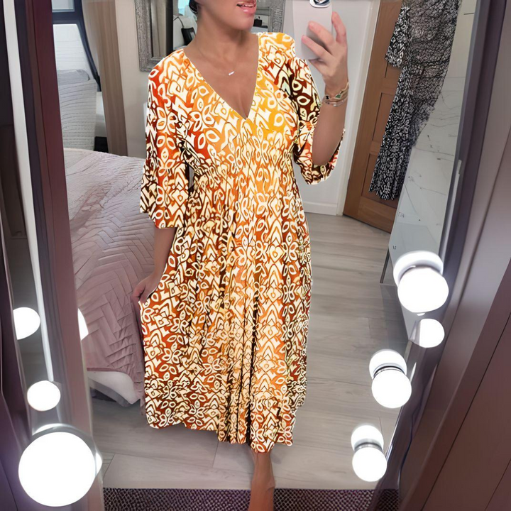 Malina | Summer Long Sleeve Beach Dress