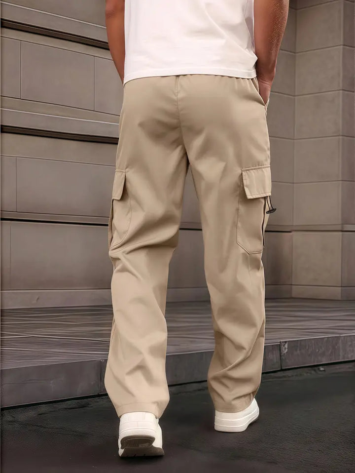 All-Season Slim Fit Cargo Pants with Utility Pockets