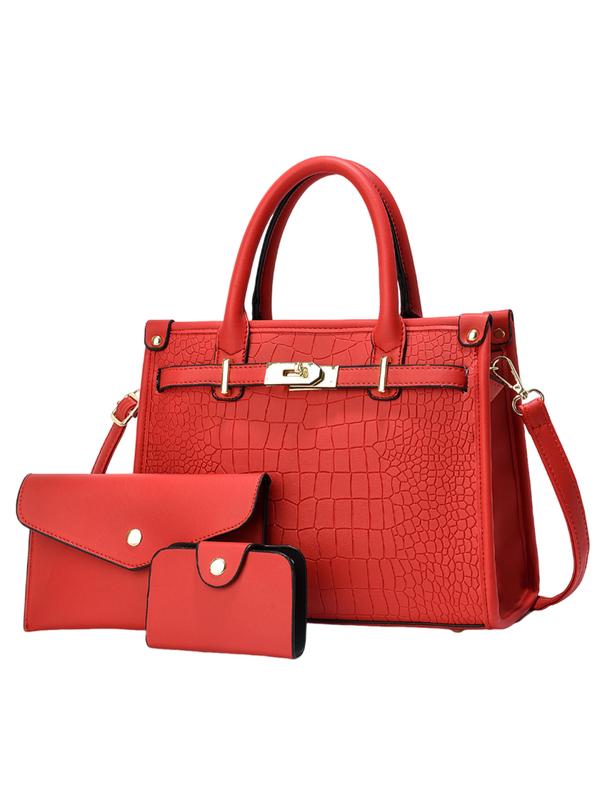 Bella Borsa - Crocodile Embossed Crossbody Handbag