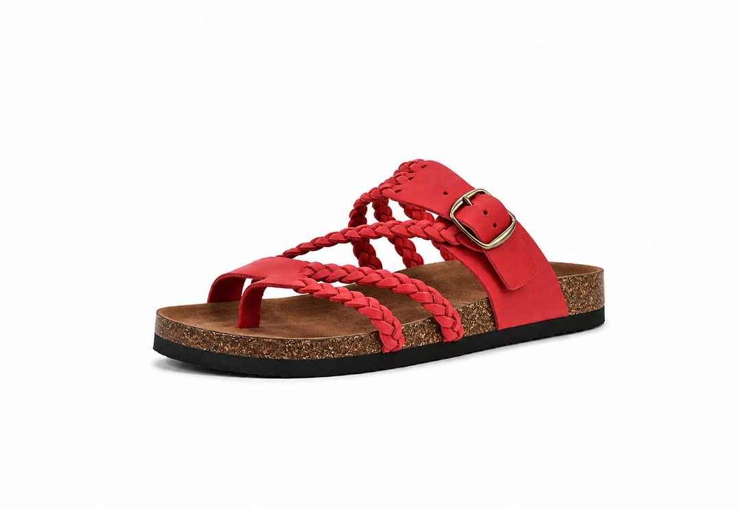 Hayleigh Braided Cork Orthopaedic Sandals