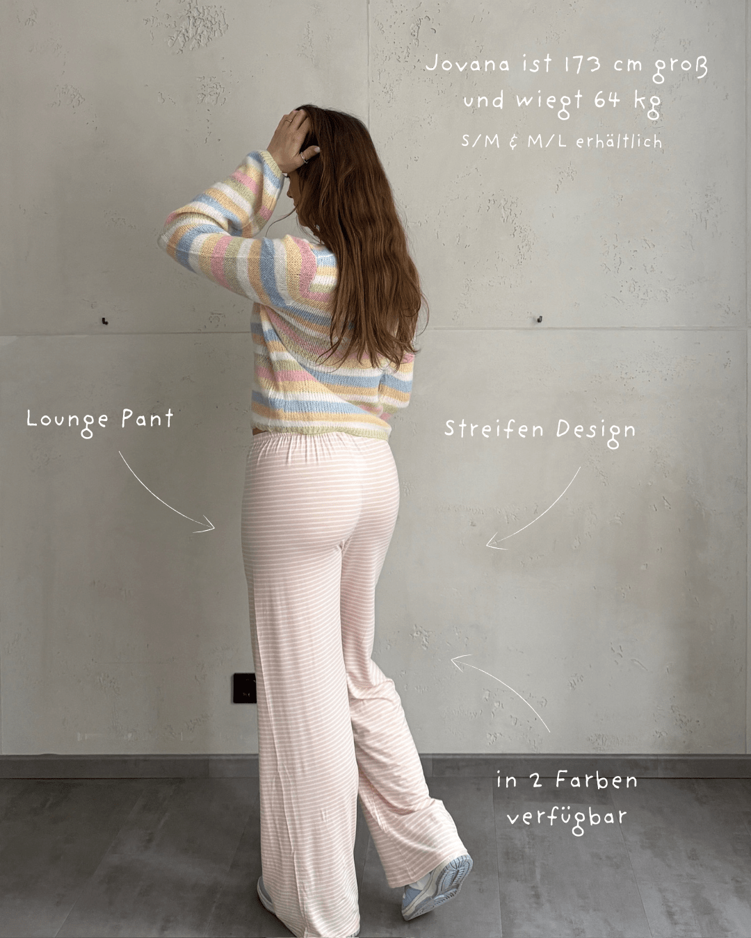 Bungan - Striped Lounge Pants in Rayon Stretch