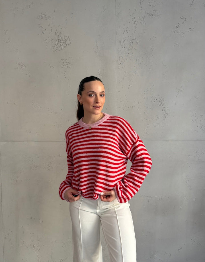 Akuna - Striped round-neck sweater