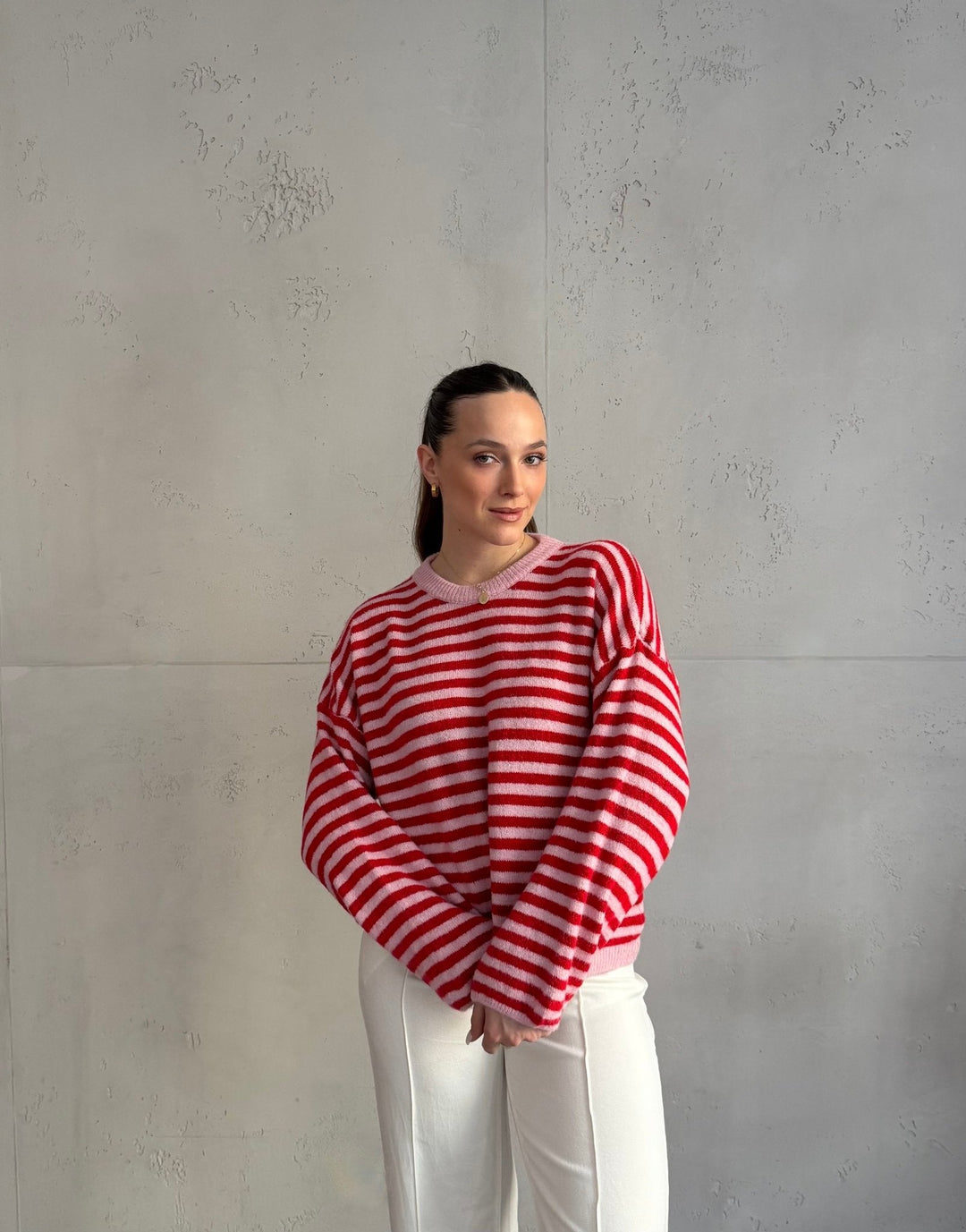 Akuna - Striped round-neck sweater