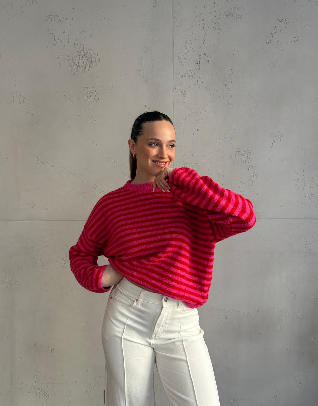 Akuna - Striped round-neck sweater