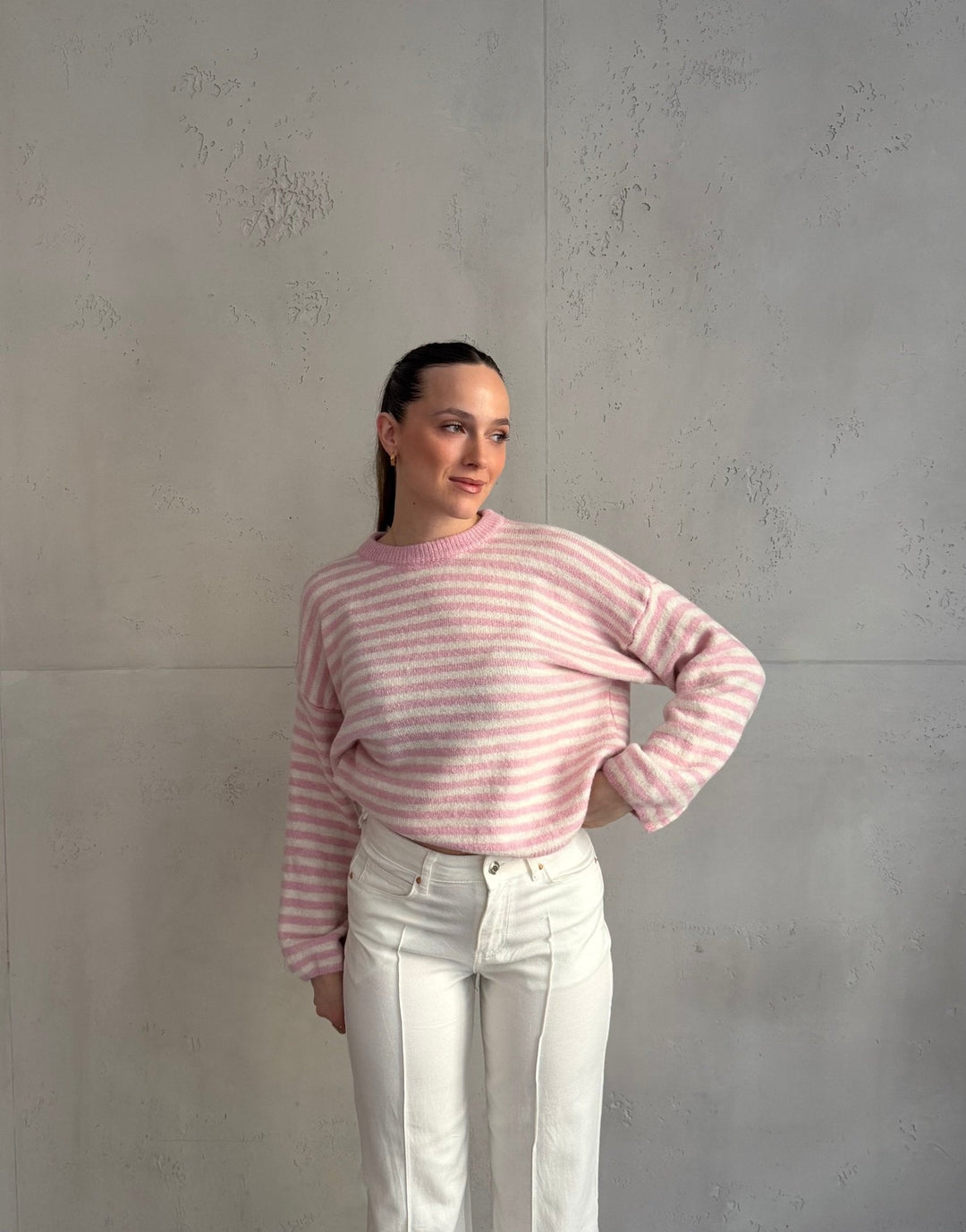 Akuna - Striped round-neck sweater