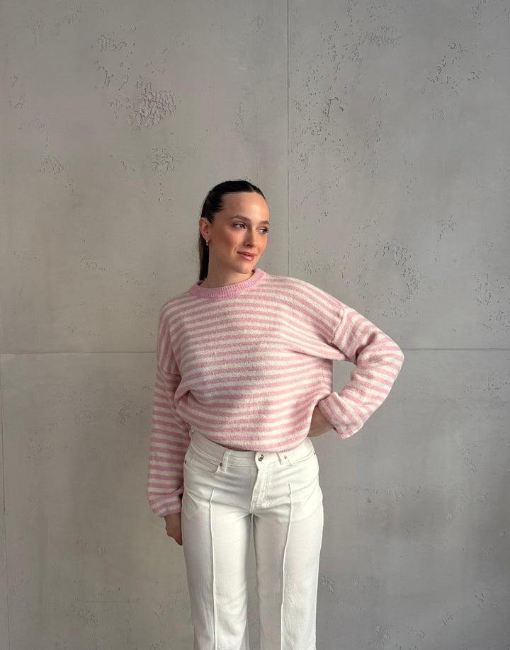 Akuna - Striped round-neck sweater