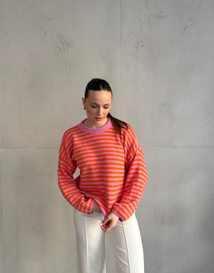 Akuna - Striped round-neck sweater