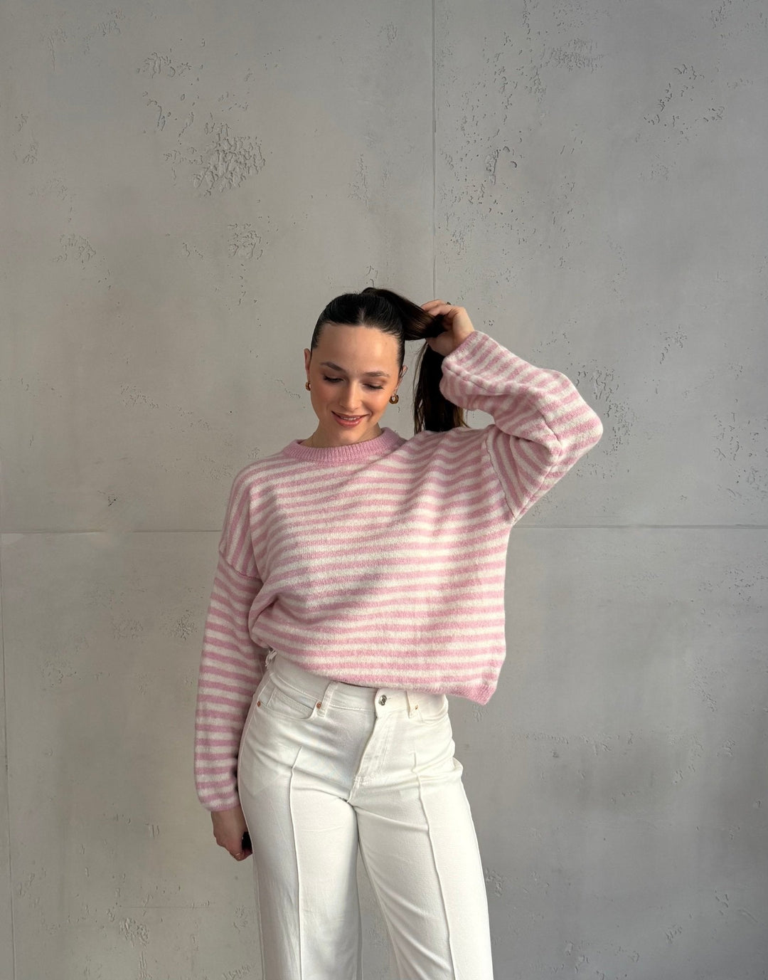 Akuna - Striped round-neck sweater