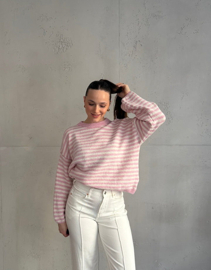 Akuna - Striped round-neck sweater