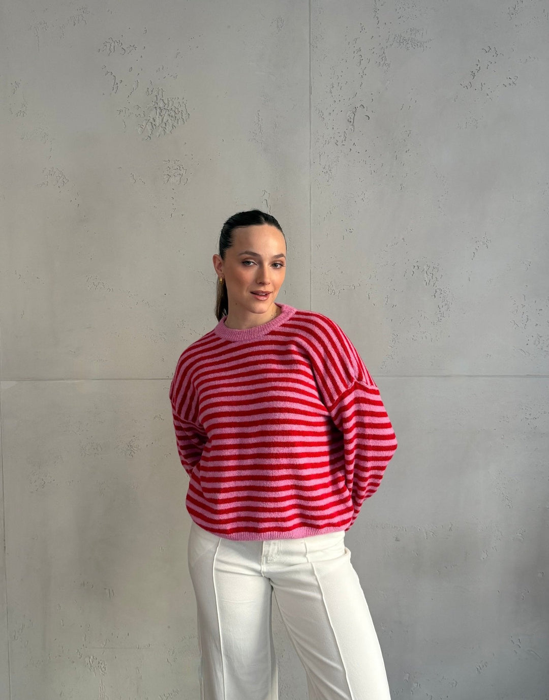 Akuna - Striped round-neck sweater